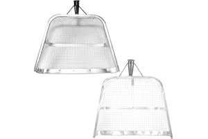 TAZZOR Sandsiebschaufel Sandsieb Schatzschaufel, Sandsieb Schaufel, Gartenfilter Sieb Bodenschaufel Erdsieb Für Garten, Gartensieb Für Erde, Boden Gartensieb Metall