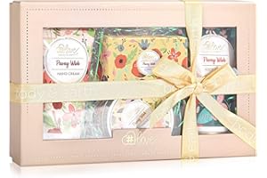 BODY & EARTH # LOVE Set regalo per la cura della pelle femminile, confezione regalo da 4 pezzi, crema per le mani, crema per i piedi, candele profumate, sapone,,regalo festa della mamma,regalo mamma compleanno
