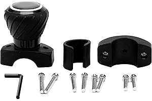 MRTOYIRQ Steering Wheel Knob, Universal Car Steering Wheel Aid Assister Spin Knob Fit for Steering Wheel, Cars, Semi Truck, Forklifts, Tractors, Boat, and Golf Cart – Black