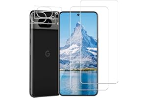 Carantee 2 Stück Schutzfolie für Panzerglas für Google Pixel 8 5G & 2 Stück Kameraschutzfolie, Anti-Fingerprint Folie, 9H Härte Ultrabeständig 2.5D Premium Displayschutzfolie für Google Pixel 8