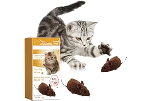 HAILMKONT Maus Mit Fernbedienung, Kabelloses Elektronisches Ferngesteuertes Maus-Haustierspielzeug, Spielzeugmäuse für Katze, Interaktives Katzenspielzeug Streichspielzeug, Neuartiges Für Katzenspielzeu