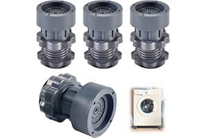 JEEJINYAN 4 Stück Schwingungsdämpfer Waschmaschine, 7-10cm Verstellbare Antirutschmatte Waschmaschine, Vibrationsdämpfer, Gummi-Waschmaschinen Unterlage für Waschmaschinen und Trockner