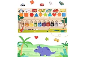 Bixury Montessori zabawka dla dzieci w wieku 2, 3, 4 lata, gra magnetyczna, zabawka motoryczna dla dzieci, zabawka motoryczna jako prezent dla dziewcząt i chłopców