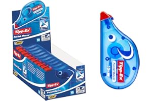 BIC Tipp-Ex Pocket Mouse Ruban Correcteur - 10 m x 4,2 mm, Boîte de 10