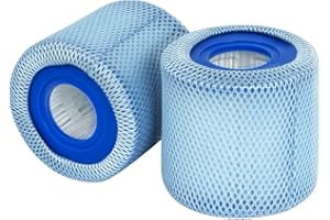 Benfosh 2 unidades de Redes de Protección+2 unidades de Cartuchos Filtrantes para POOLPURE Filtro Escapes de Verano Tipo D,para Olas de Verano P57100102,SFS-350 RP-350,P57000104