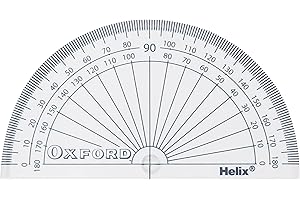 Helix Oxford 10cm 180 degree Protractor