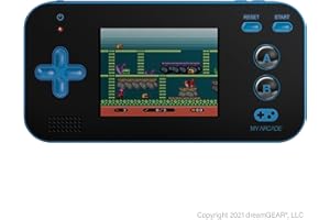 My Arcade Consola Marca Modelo DGUN-2888 Gamer V, Consola portátil para Juegos, de 8 bits, Incluye 200 Juegos incorporados, Color Azul