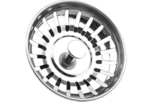 Tomario Kitchen Sink Strainer Plug Stainless Steel Thicken for Kitchen Sink, Hole Diameter 78mm