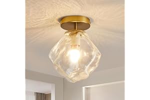 Dellemade Ceiling Light, Stone Shape Chandelier, Flush Mount Light Fittings for Bedroom, Living Rooms, Hallway, Kitchen, E27 Base (#4125X)