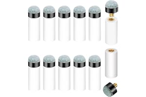 KIRVOS 13mm Queue-Spitzen-Schraubferrules – Cremeweißes Queue-Zubehör-Set für Billard & Snooker – 10er-Set