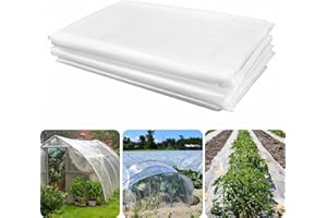 RICOFOT Telo per Serra, 2 x 10 Metri Telo Serra, Riutilizzabile Telo Serra Trasparente, Telo per Serra Trasparente Adatto per Trogetti Industriali Residenziali e Agricoli