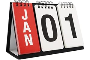 EVELAY Day To View Stand Up Desk Daily Office Top Calendar Planner 2025 Undated