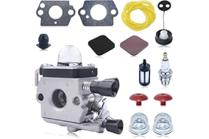 Gubeter C1Q-S97 Carburateur avec Filtre à air pour STIHL FS75 FS80 FS80R FS85 FS85R FS85T FS85RX Taille-haie à Cordes Weedeater C1Q-S71 C1Q-S97 C1Q-S143 C1Q-S153 C1Q-S186
