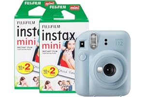 Fujifilm Instax Mini 12 aparat natychmiastowy z 40 filmami - pastelowy niebieski