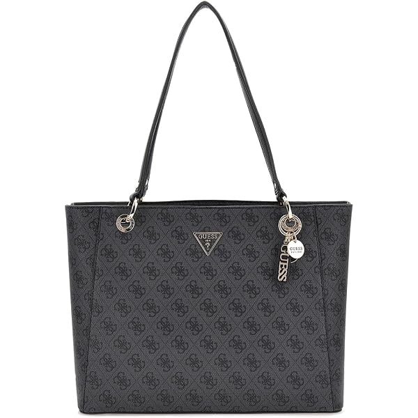 Portafoglio GUESS Dea Zip Around – Grigio Scuro/nero, Con Zip, 4 Scomparti Carte, Monete E Banconote, 14x9x2 Cm