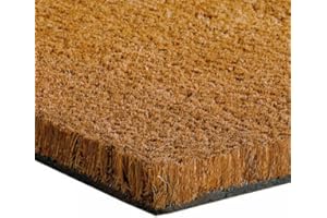 BUY FLOORING ONLINE Heavy Duty Coir Matting Cut to Size - Premium Quality Coir Door Mats for Entrance Mat Wells and Recesses 1m or 2m Width and up to 5m Length Coconut Matting Roll - Indoor / Outdoor Use