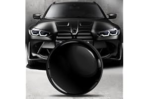 Biomar Labs Motorhaube Kofferraum Plakette Abzeichen 82 mm Kompatibel mit BMW Emblem 51148132375 Schwarz EO 28