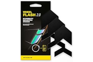 THEBEAM The Beam - Wheel Flash 2.0 - Reflectante Bicicleta, Reflectores Bicicleta, Reflectante Moto -12 Pegatinas Reflectantese Impermeables Adecuadas para Todas Las Ruedas y Llantas