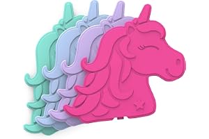 Bentgo Buddies Reusable Ice Packs - Slim Ice Packs for Lunch Boxes, Lunch Bags and Coolers - Multicolored 4 Pack (Unicorn)