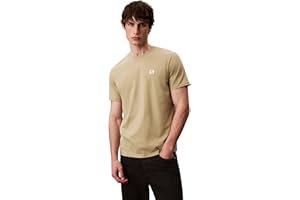 Calvin Klein Camiseta de Manga Corta Hombre Badge Jersey Classic tee de algodón