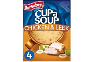 Batchelors Cup a Soup Chicken & Leek Instant Soup, 4 Sachets Per 86 g (Pack of 1)