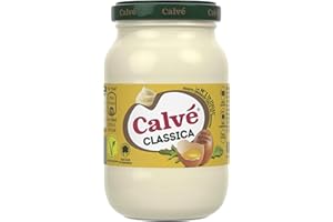 CALVÈ Calvé Maionese Classica, Formato 225 ml, Maionese Calvé Classica con Olio di Semi di Girasole, Ideale per Sandwich e Tartine, Senza Conservanti e Senza Zuccheri, Senza Glutine, Vegetariano