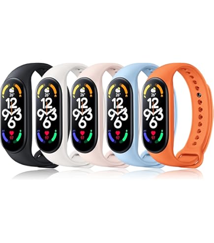 Tobfit 4 Cinturini Per Xiaomi Mi Band 5/6 E Amazfit Band 5 - In Silicone Morbido, Colorati - Foto 11