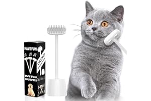 NICEKOOL Brosse de Toilettage pour Chat - Peigne Massage pour Cheveux Courts, Moyens et Longs - Démêlant pour Pelage Sain
