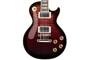 DesignDivil LP Type Guitar Custom Wrap Vinyl Decal Sticker Flamed Maple Cherry Fade Burst GS56