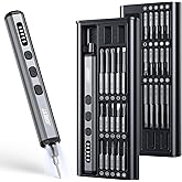 JOREST Mini Electric Screwdriver, 38 in 1 Small Precision Electric Screwdriver Kit for iPhones, Laptops, Drones, Video Game C
