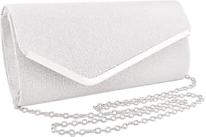 DKDDSSS Kopertówki damskie - srebrna torebka na studniówkę, wesele, wieczór, błyszcząca, srebrna kopertówka, damska torebka wieczorowa dla kobiet, Srebrny