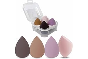 JBP BEAUTY Esponja Maquillaje Para Aplicar Base Maquillaje, Sombras De Ojos, Corrector, Colorete I Caja De Maquillaje Para Esponjas I Se Puede Usar Seco Y Húmedo (Perfect)