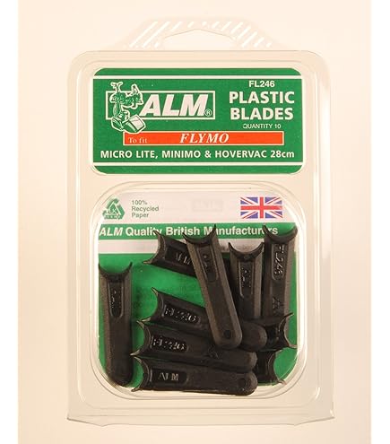 10 X Ricambio Falciatrice Lame Plastica Per Flymo