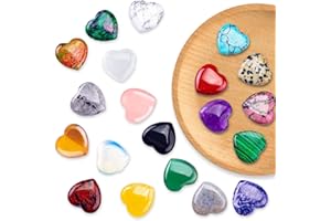 Lithyc 20 Stück Heilsteine Set – Bunte Edelsteine Heilsteine ​​– NatüRlichen Kristalle Heilsteine Set Ist EIN Kreatives Geschenk für MäNner und Frauen (20 mm)