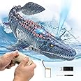 Masroo 2.4G Remote Control Dinosaur,RC Dino,Mosasaurus Toy,Kids Pool Toy,Dinosaur Toy for 3+ Year Old Boys,Water Toy, Birthday Dinosaur Gift for Boys and Girls