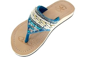 SEESTERN SPORTSWEAR SEESTERN Mädchen Leder Zehentrenner Zehensandale Zehensteg Auslaufmodell Größe 24-36/1405