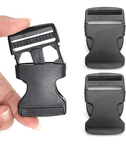 BondEron Lot De 2 Boucles à Clic De 30 Mm - Boucle Robuste Pour Sangle, Boucle De Rechange Pour Sac à Dos, Sac, Ceinture Abdominale, Sangle De Bagages, Boucles Et Fermetures