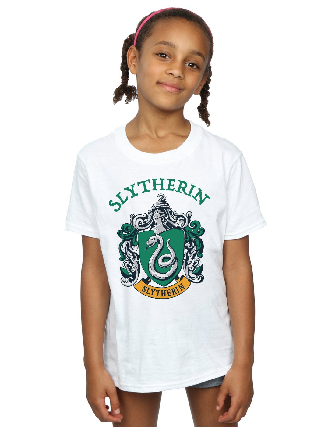 Absolute-Cult-Harry-Potter-Mdchen-Slytherin-Crest-T-Shirt