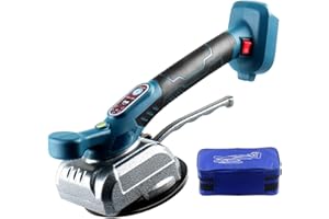 SOMEDY Fliesenrüttler, 5-Gang Fliesenleger Maschine für Makita 18V Akku, Akku Fliesen Vibrationsgerät, 130 mm Saugnapf, Fliesenvibrator für 0,3-2,6m Wand- und Bodenfliesen (Ohne Batterie)