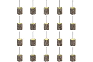 BRESUCNY 20 Pezzi Ruota Lamellare Abrasiva(Diametro 25mm),80 Carta Flap Wheel, Dischi Lamellari per Trapano, Smerigliatrice, Utensile Rotante