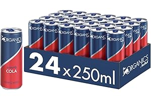 ‎THE ORGANICS BY RED BULL Red Bull Organics by Red Bull Simply Cola - 24er Palette Dosen - Bio-Erfrischungsgetränke 100% natürliche Zutaten, EINWEG (24 x 250 ml)