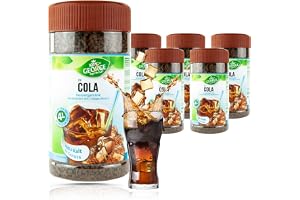 KING GEORGE - Royal Tea Time, Cola snabbdryck 6 x 400 g, varm och kall en njutning, omedelbar te dryck med cola smak, resulterar i upp till 4 l, varm och kall dryck