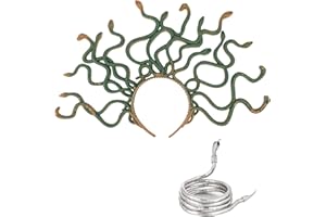 RosewineC Bandeau serpent Médusa, costume de méduse, cosplay, coiffe, jeu de rôle, décoration de fête, accessoire de fête