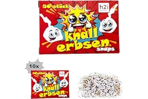 h2i Knallerbsen | 500 St. | Knallteufel Trickknaller Pop Snaper | der perfekte Scherzartikel für Silvester Halloween Geburtstag & Partys – Spaß garantiert |a| Jugendfeuerwerk & Kinderfeuerwerk Kat F1