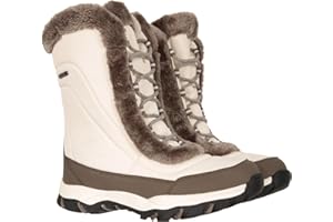 Mountain Warehouse Ohio Womens Snow Boots - Snow Proof Ladies Faux Fur Shoes, Thermal Tested -20 °C, IsoTherm - Winter Skiing, Winter Sports, Walking