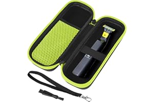 AOGOE Caja Cubrir Rígida Estuche, Portátil Viaje Case Funda para Philips OneBlade Verde QP2520, QP2530, QP2620,QP2630, QP2570, QP2830, QP2590,QP2834, QP6550,QP2824,QP2724, Verde