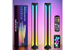 bedee Smart LED Lampe, RGB Lampe de Jeu LED Ambiance Lamp avec Effets D'éclairage Multiples et Musique, Smart Flow Light Bar, Lumière D'ambiance pour Jeu, TV, PC, Fête, Chambre