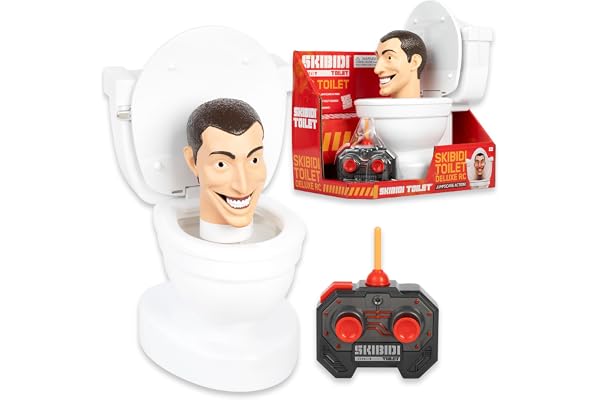 Skibidi Deluxe Toilet RC Youtube Animation Sensation, télécommande, Figurine d'action, Produit sous Licence Officielle Skibidi Toilet Merch