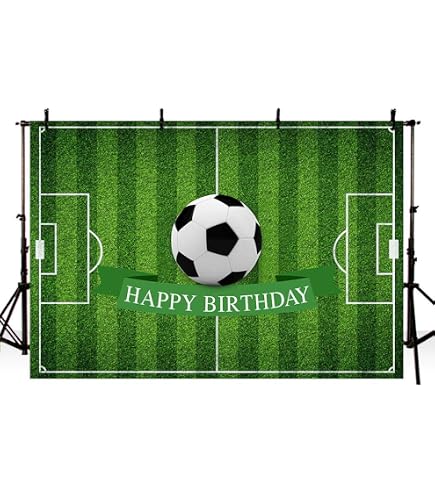 YongFoto 2x2m Vinile Sfondo Fotografico Pallone da Calcio su