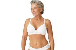 Naturana® Soft-BH ohne Bügel mit Schale [Cup A-D] Optimaler Sitz & maximaler Halt Dank Schnittführung & Breiten Trägern I T-Shirt BH I BH Damen ohne Bügel